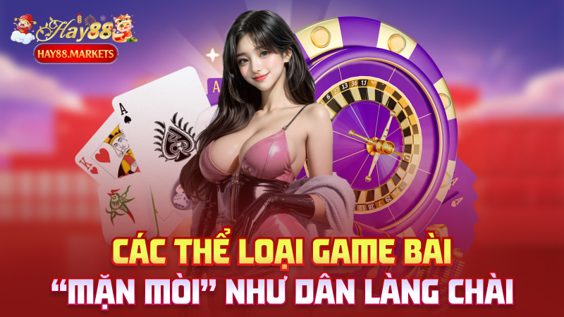 Các thể loại game bài “mặn mòi” như dân làng chài

